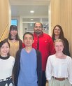 Taro Kitazawa with his group, from back left: Kaho Ito, Islam Faress, Valentina Khalil, Yumiko Kitazawa, Taro Kitazawa and Sofie Winther Andersen Photo: Nikoline Hjortlund, DANDRITE 