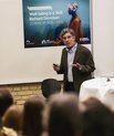 Professor Richard Davidson presented his science for a full auditorium at AIAS