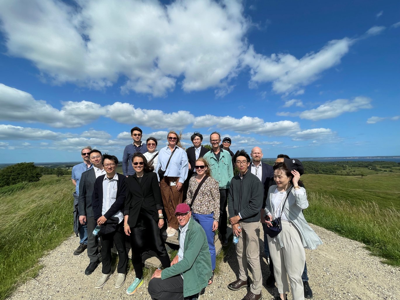As part of the programme the delegation from Japan was invited for a tour in Mols Bjerge.