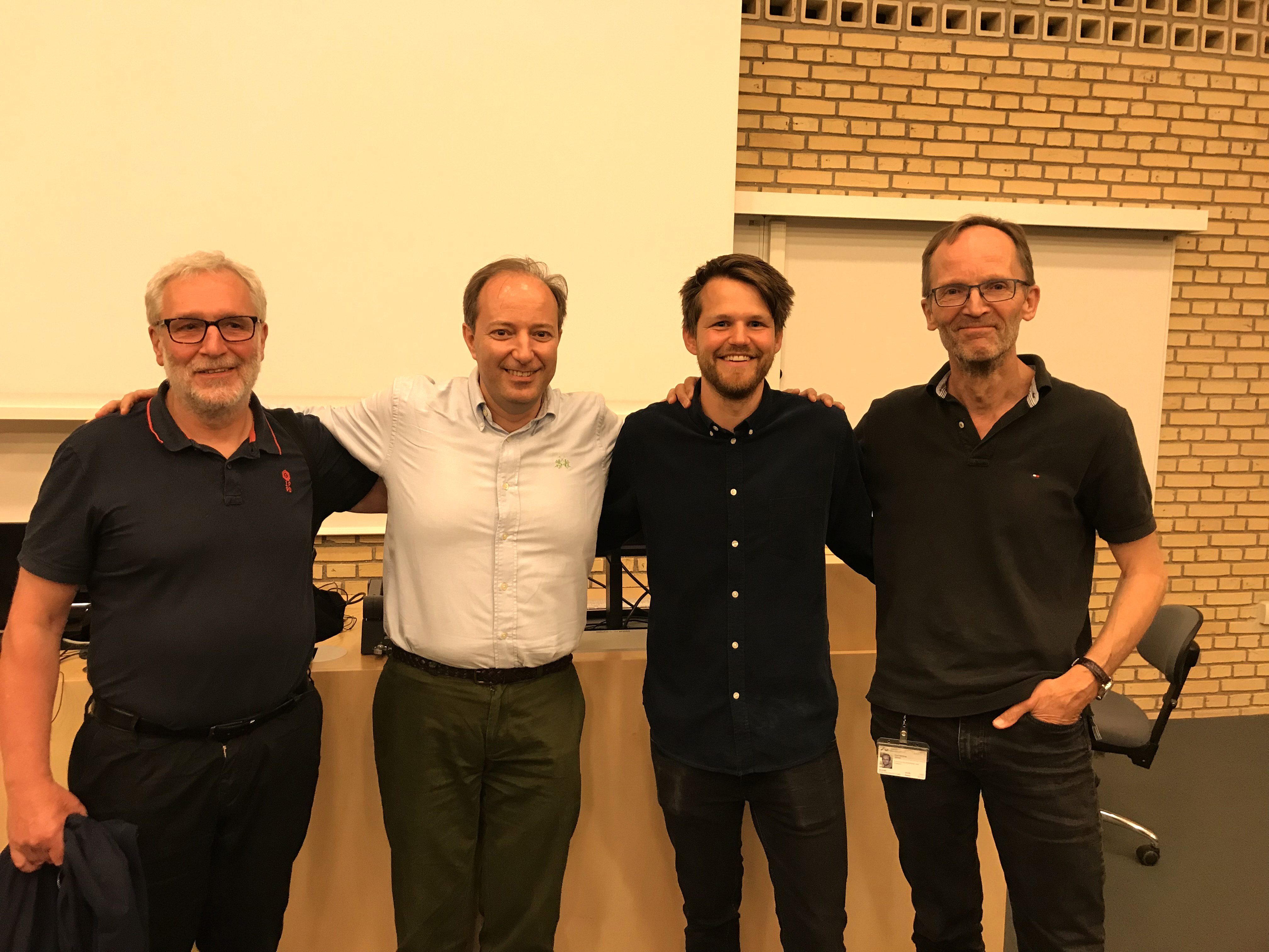 Picture of Lasse Reimer, Poul Henning Jensen, Kostas Vekrellis, and Peter Bross